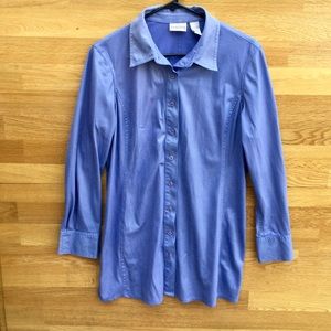 Chico’s Blue Button Up Blouse / Size Women’s 1
